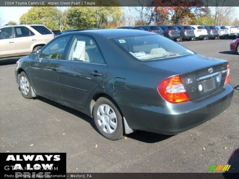 Aspen Green Pearl / Taupe 2004 Toyota Camry LE