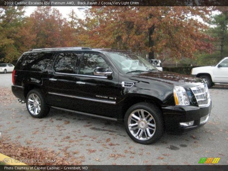  2009 Escalade ESV Platinum AWD Black Raven