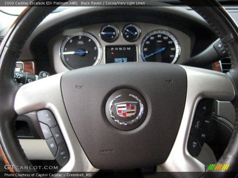  2009 Escalade ESV Platinum AWD Steering Wheel
