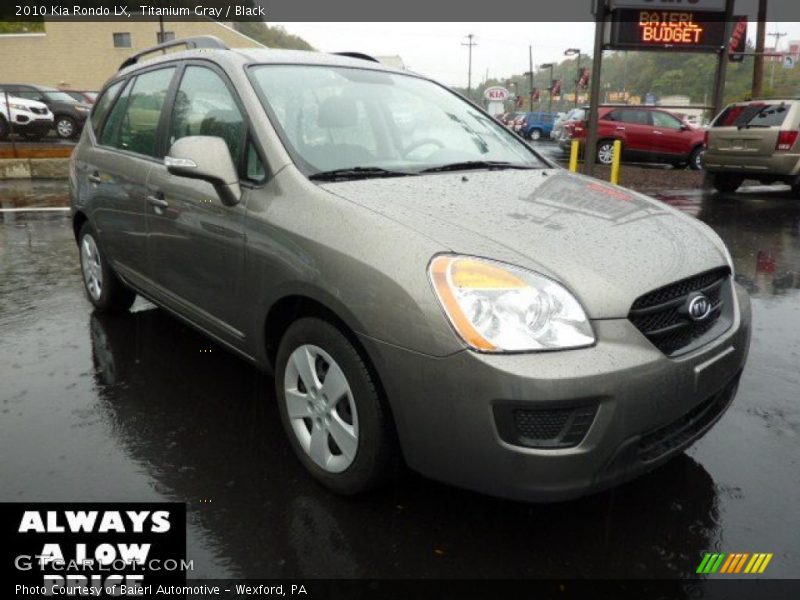 Titanium Gray / Black 2010 Kia Rondo LX
