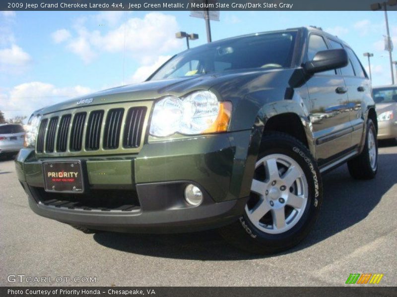 Jeep Green Metallic / Medium Slate Gray/Dark Slate Gray 2009 Jeep Grand Cherokee Laredo 4x4