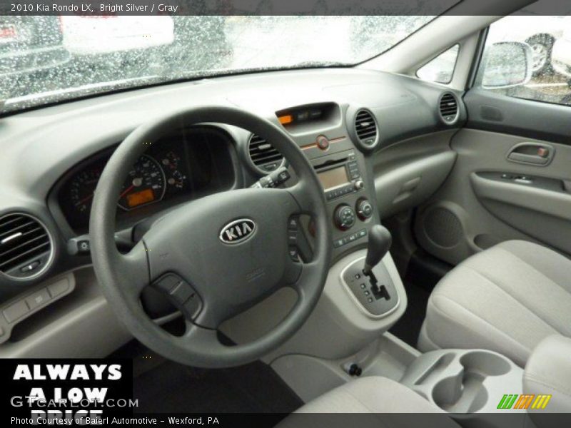 Bright Silver / Gray 2010 Kia Rondo LX