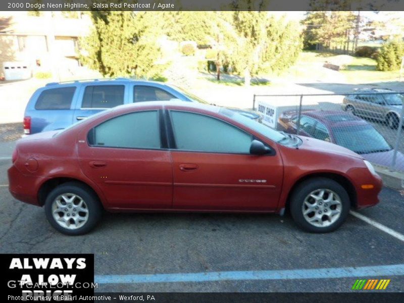 Salsa Red Pearlcoat / Agate 2000 Dodge Neon Highline