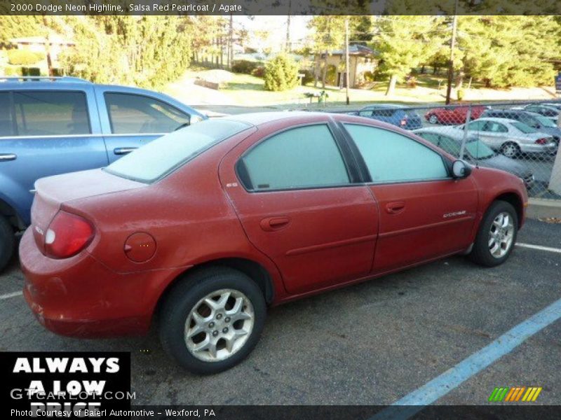 Salsa Red Pearlcoat / Agate 2000 Dodge Neon Highline