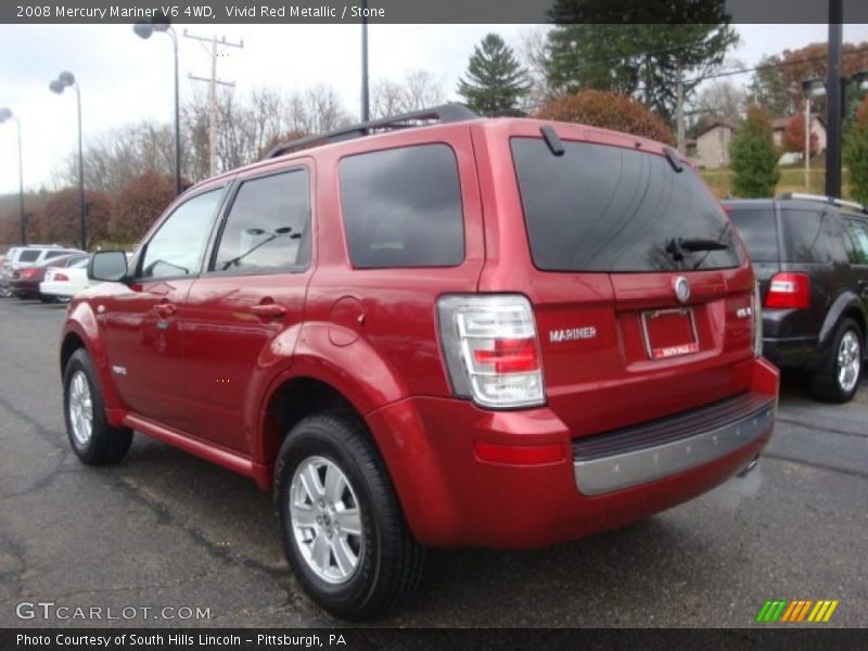 Vivid Red Metallic / Stone 2008 Mercury Mariner V6 4WD