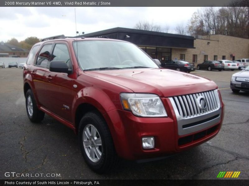 Vivid Red Metallic / Stone 2008 Mercury Mariner V6 4WD