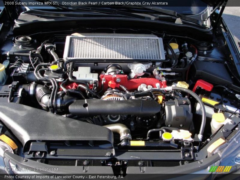  2008 Impreza WRX STi Engine - 2.5 Liter STi Turbocharged DOHC 16-Valve VVT Flat 4 Cylinder