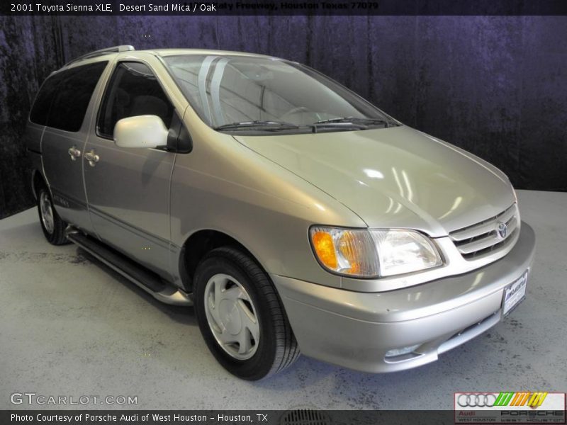 Desert Sand Mica / Oak 2001 Toyota Sienna XLE