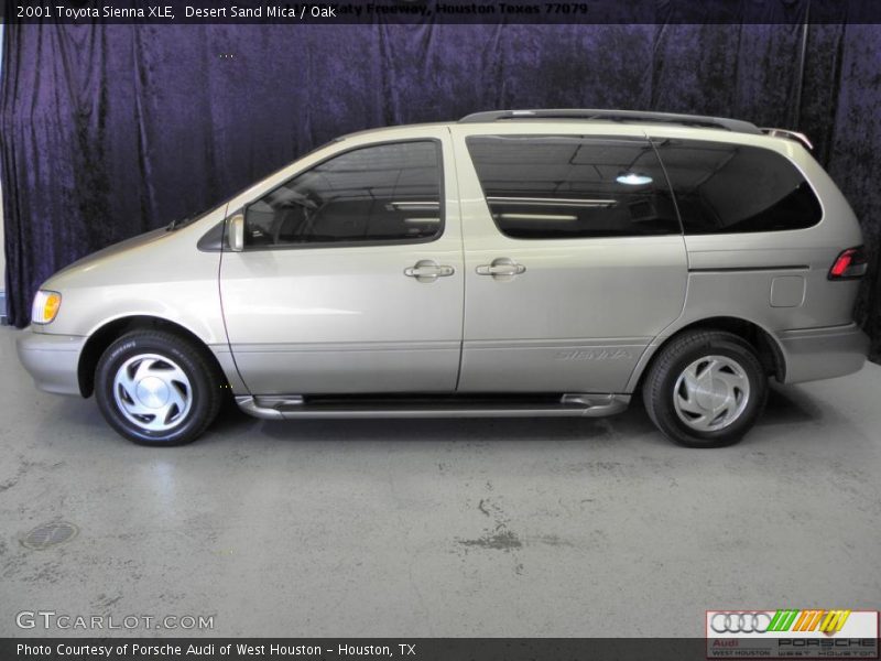 Desert Sand Mica / Oak 2001 Toyota Sienna XLE