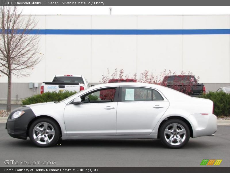 Silver Ice Metallic / Ebony 2010 Chevrolet Malibu LT Sedan