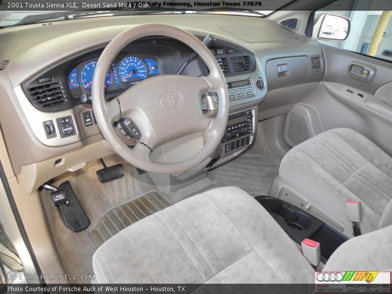 Desert Sand Mica / Oak 2001 Toyota Sienna XLE