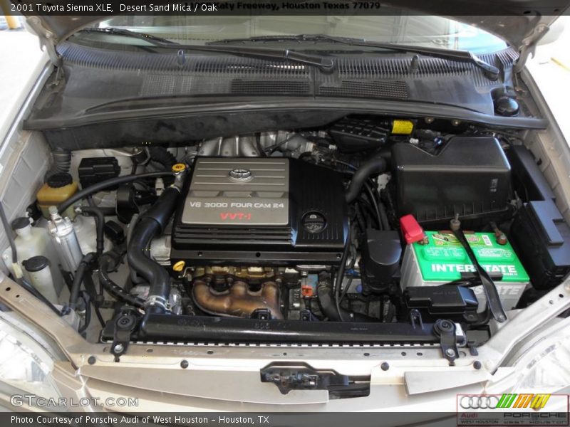 Desert Sand Mica / Oak 2001 Toyota Sienna XLE