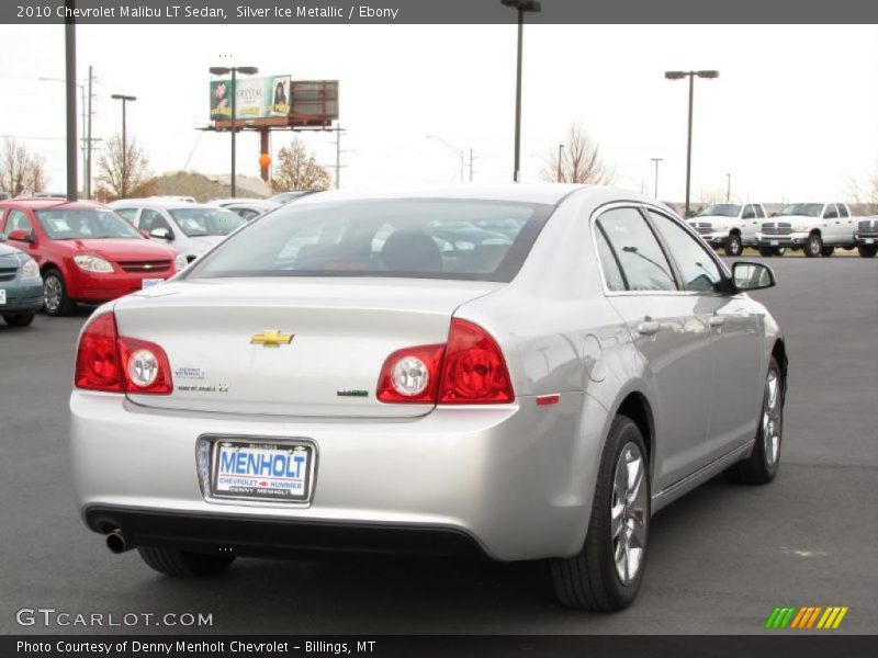 Silver Ice Metallic / Ebony 2010 Chevrolet Malibu LT Sedan