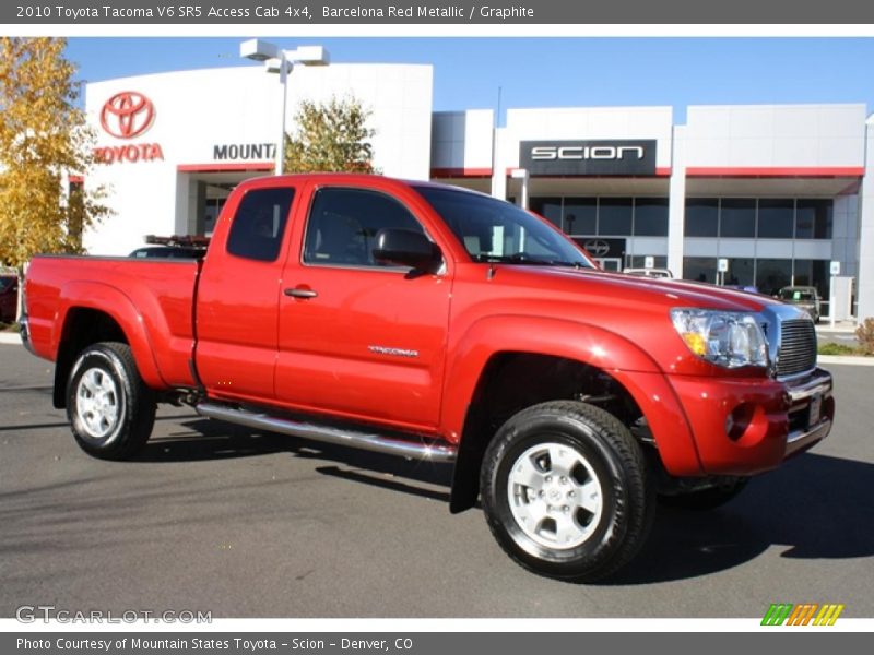 Barcelona Red Metallic / Graphite 2010 Toyota Tacoma V6 SR5 Access Cab 4x4