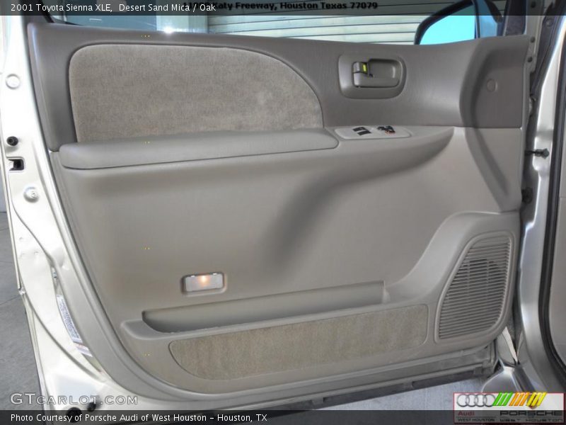 Desert Sand Mica / Oak 2001 Toyota Sienna XLE