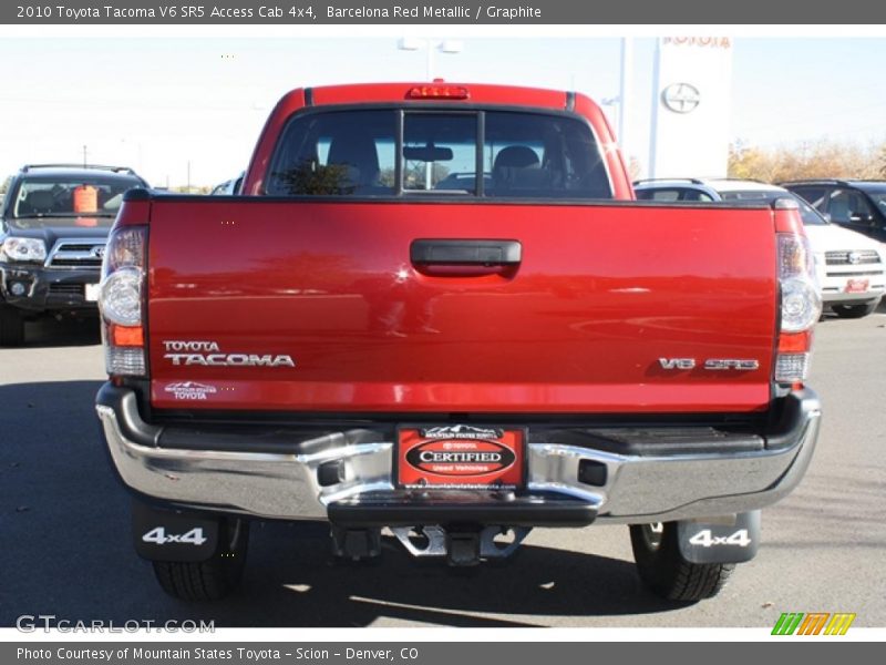 Barcelona Red Metallic / Graphite 2010 Toyota Tacoma V6 SR5 Access Cab 4x4