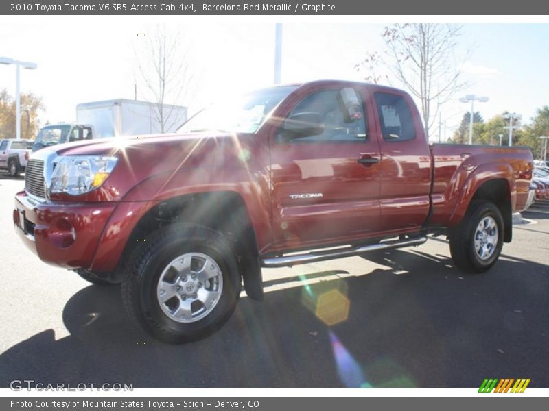 Barcelona Red Metallic / Graphite 2010 Toyota Tacoma V6 SR5 Access Cab 4x4