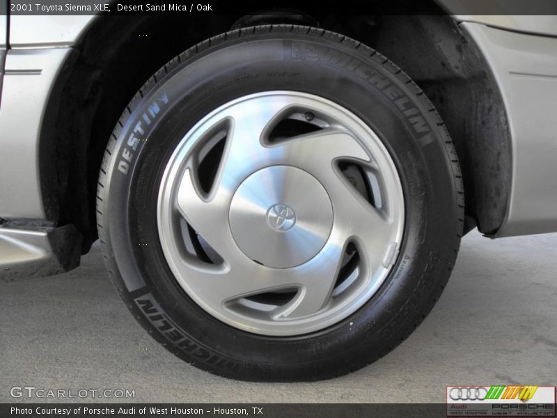 Desert Sand Mica / Oak 2001 Toyota Sienna XLE