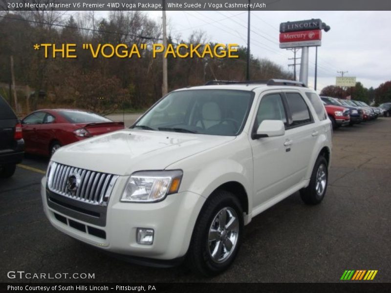 White Suede / Voga Cashmere/Ash 2010 Mercury Mariner V6 Premier 4WD Voga Package