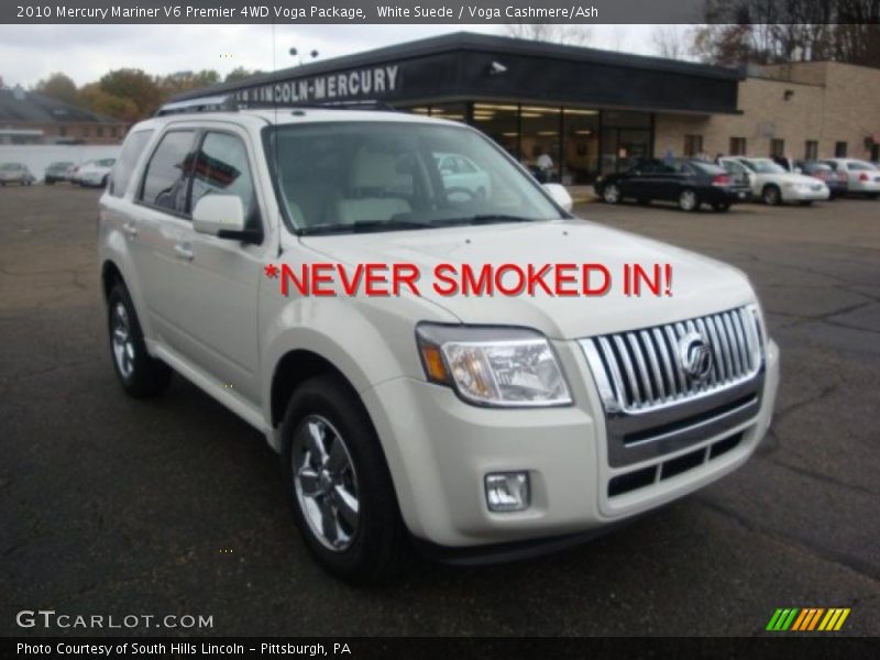 White Suede / Voga Cashmere/Ash 2010 Mercury Mariner V6 Premier 4WD Voga Package