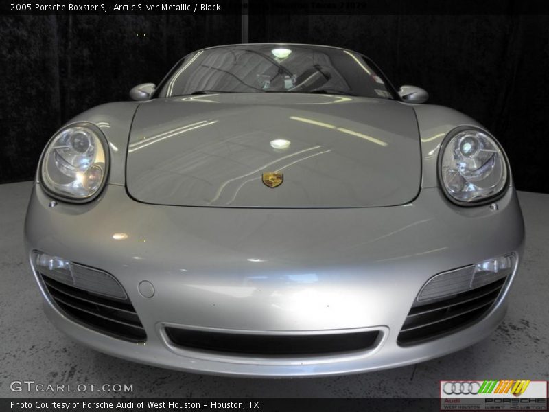 Arctic Silver Metallic / Black 2005 Porsche Boxster S