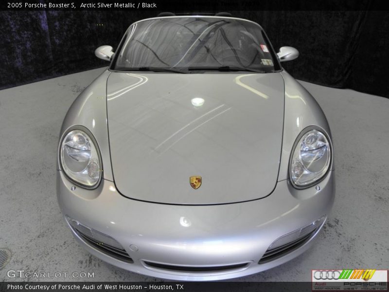 Arctic Silver Metallic / Black 2005 Porsche Boxster S