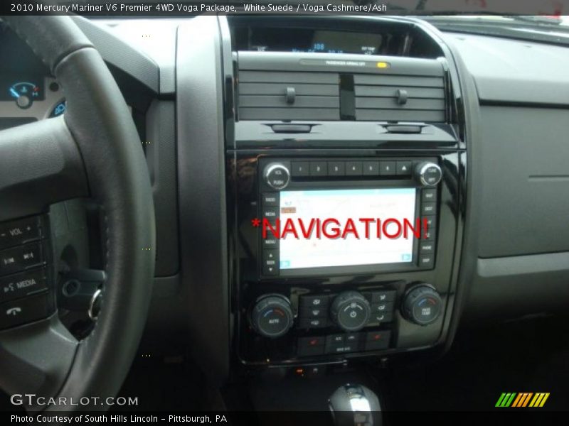 White Suede / Voga Cashmere/Ash 2010 Mercury Mariner V6 Premier 4WD Voga Package