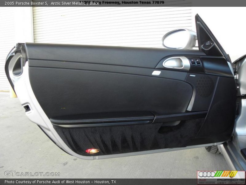 Arctic Silver Metallic / Black 2005 Porsche Boxster S