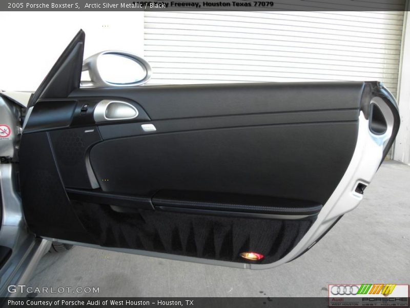 Arctic Silver Metallic / Black 2005 Porsche Boxster S