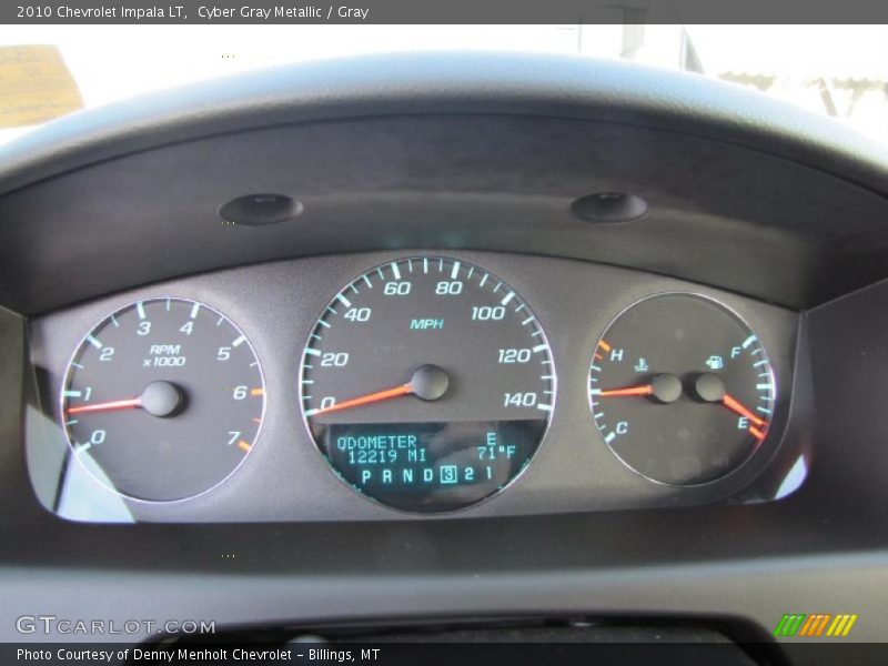 Cyber Gray Metallic / Gray 2010 Chevrolet Impala LT