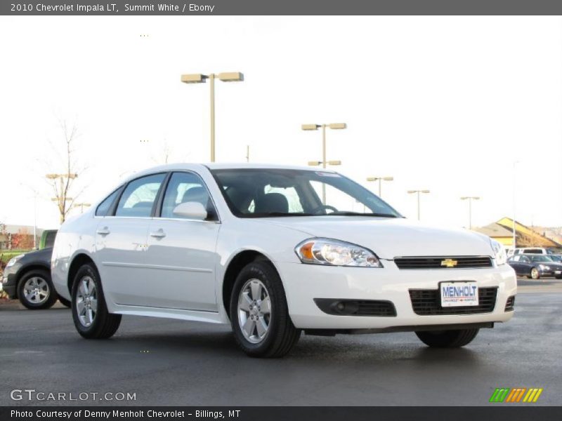 Summit White / Ebony 2010 Chevrolet Impala LT