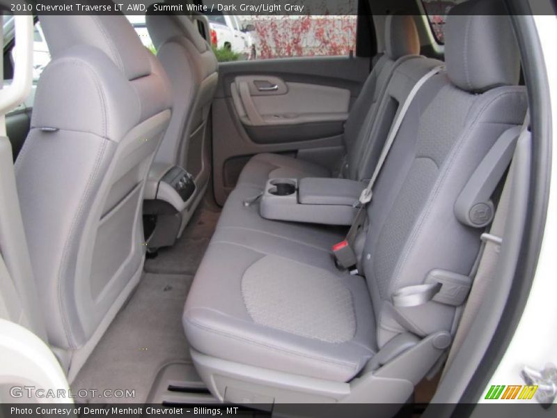 Summit White / Dark Gray/Light Gray 2010 Chevrolet Traverse LT AWD