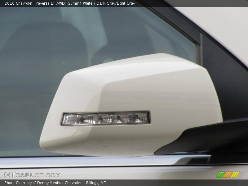 Summit White / Dark Gray/Light Gray 2010 Chevrolet Traverse LT AWD