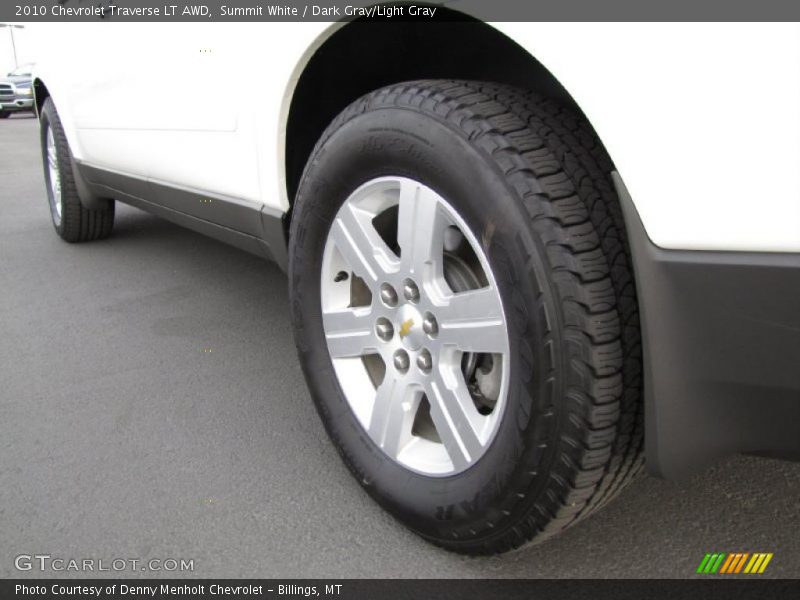 Summit White / Dark Gray/Light Gray 2010 Chevrolet Traverse LT AWD