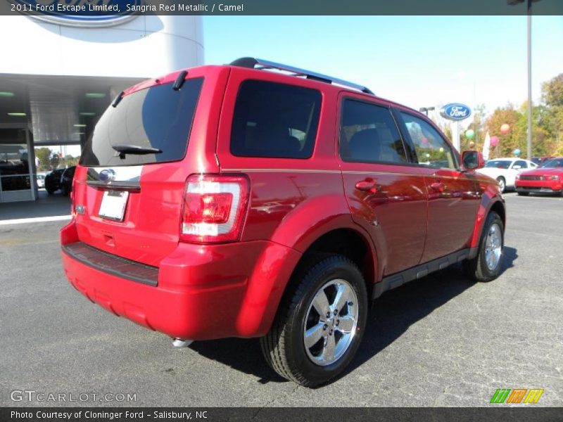 Sangria Red Metallic / Camel 2011 Ford Escape Limited