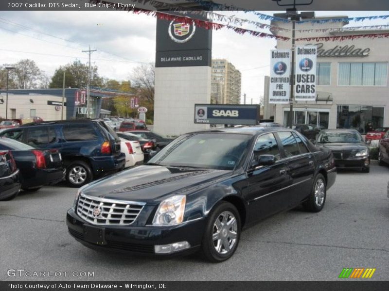 Blue Chip / Ebony 2007 Cadillac DTS Sedan