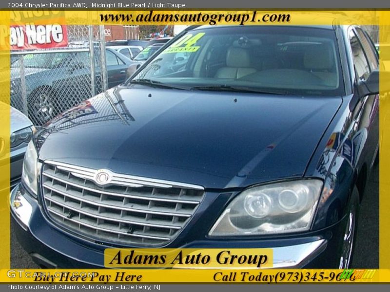 Midnight Blue Pearl / Light Taupe 2004 Chrysler Pacifica AWD