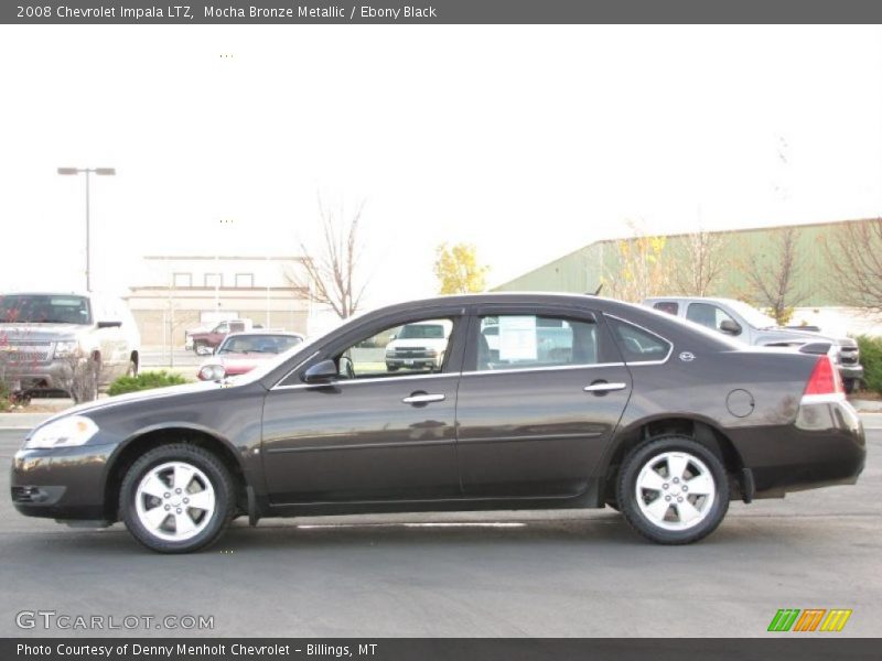 Mocha Bronze Metallic / Ebony Black 2008 Chevrolet Impala LTZ