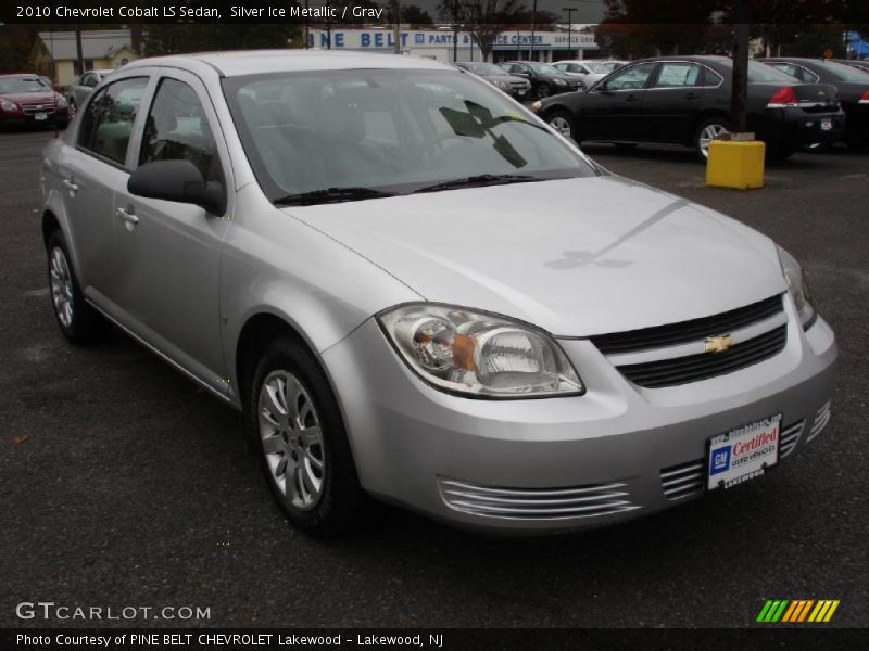 Silver Ice Metallic / Gray 2010 Chevrolet Cobalt LS Sedan