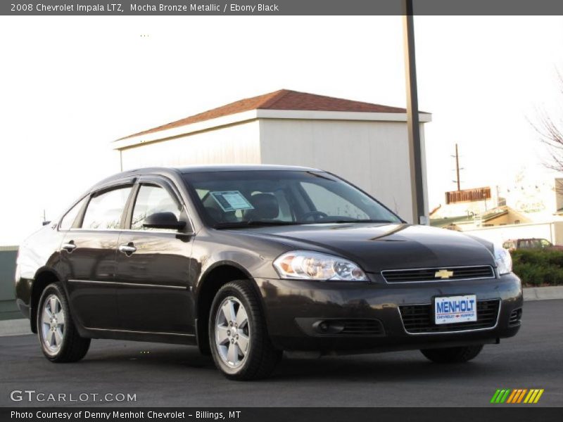 Mocha Bronze Metallic / Ebony Black 2008 Chevrolet Impala LTZ