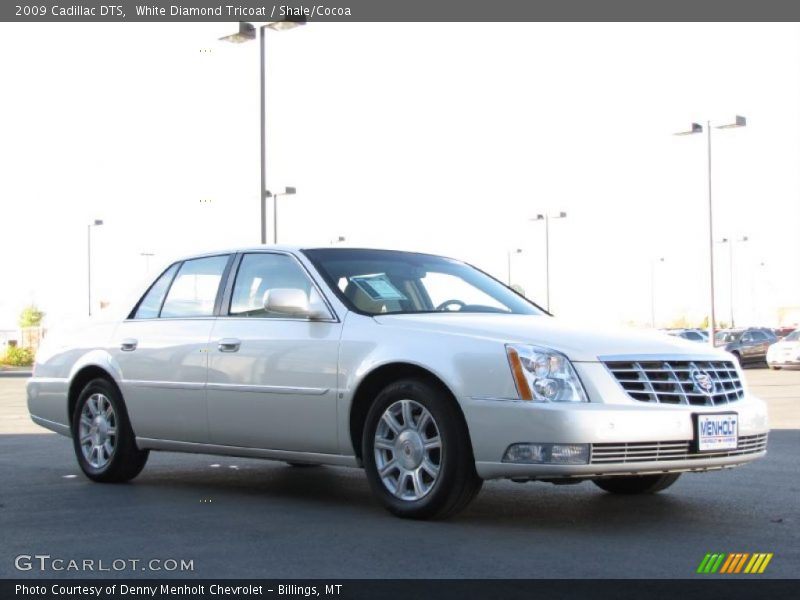 White Diamond Tricoat / Shale/Cocoa 2009 Cadillac DTS