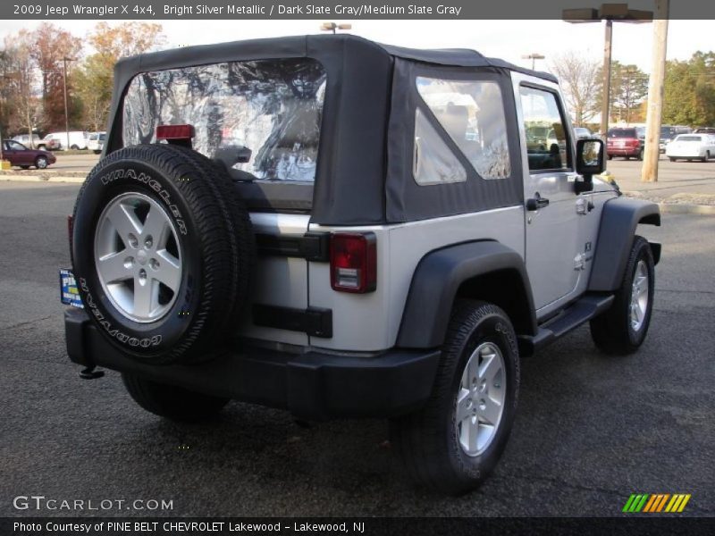 Bright Silver Metallic / Dark Slate Gray/Medium Slate Gray 2009 Jeep Wrangler X 4x4