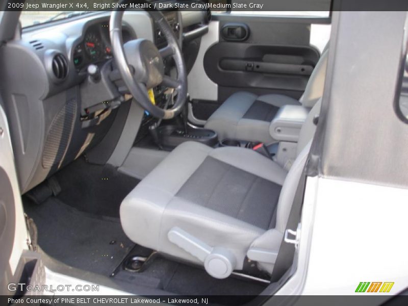 Bright Silver Metallic / Dark Slate Gray/Medium Slate Gray 2009 Jeep Wrangler X 4x4