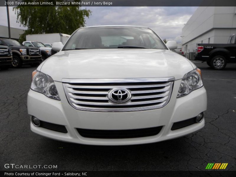 Blizzard White Pearl / Ivory Beige 2008 Toyota Avalon Limited