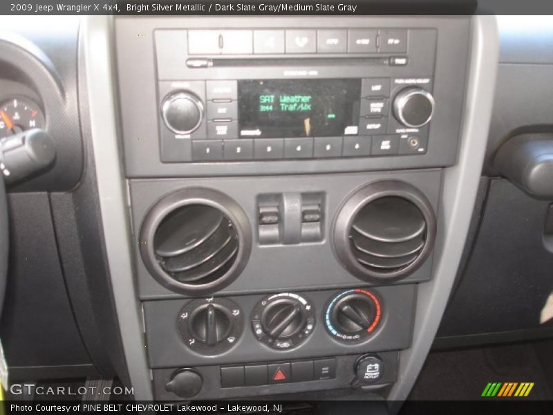 Bright Silver Metallic / Dark Slate Gray/Medium Slate Gray 2009 Jeep Wrangler X 4x4