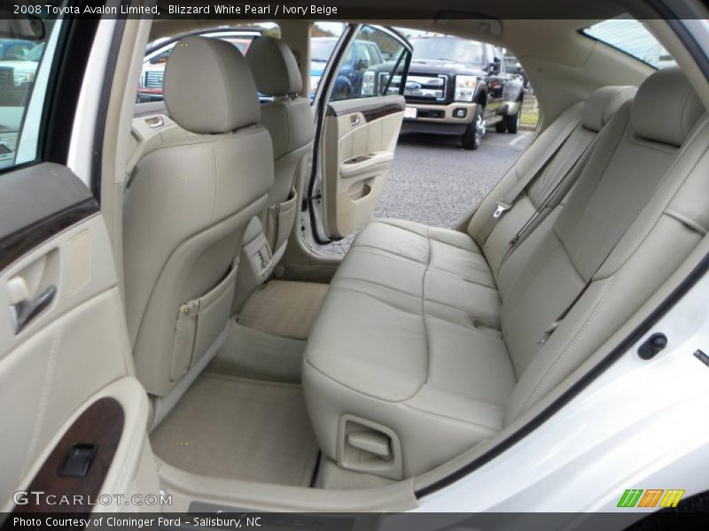 Blizzard White Pearl / Ivory Beige 2008 Toyota Avalon Limited