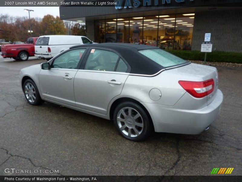 Silver Birch Metallic / Light Stone 2007 Lincoln MKZ AWD Sedan