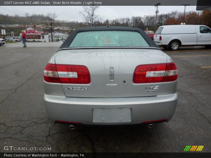 Silver Birch Metallic / Light Stone 2007 Lincoln MKZ AWD Sedan