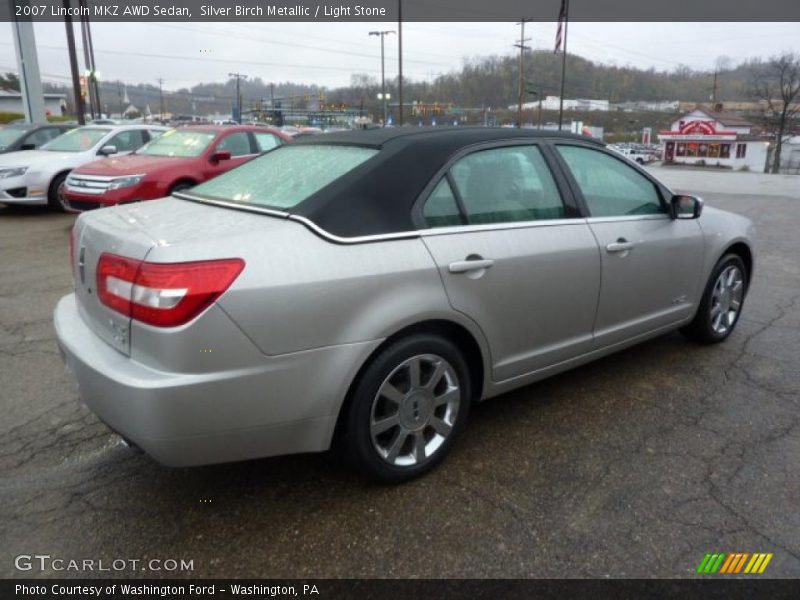 Silver Birch Metallic / Light Stone 2007 Lincoln MKZ AWD Sedan