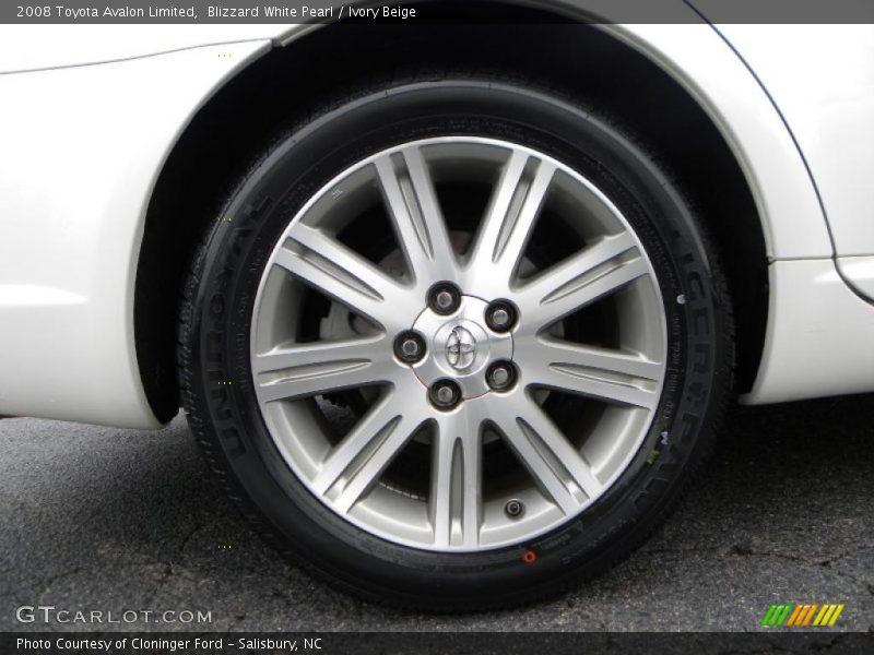 Blizzard White Pearl / Ivory Beige 2008 Toyota Avalon Limited